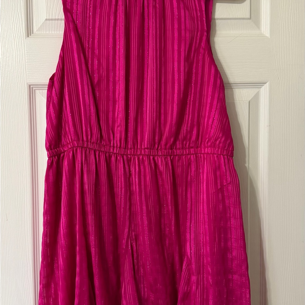 Nine West Fuchsia Sleeveless Casual Dress